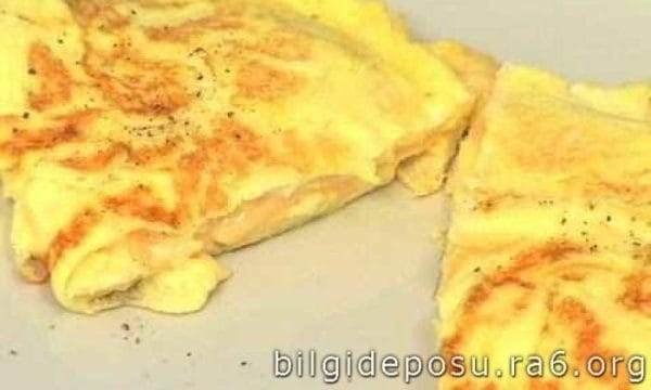 Kaşar peynirli omlet tarifi