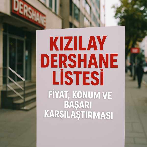 Kızılay Dershane Listesi: Fiyat, Konum ve Başarı Karşılaştırması